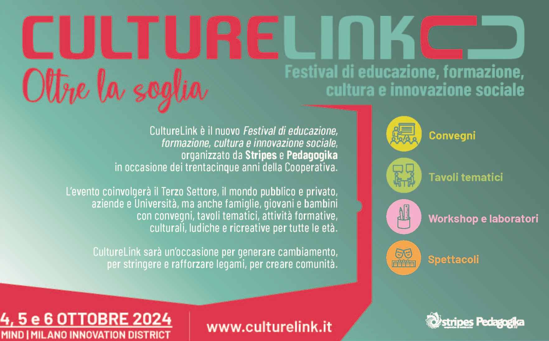 culture link stripes cooperativa milano